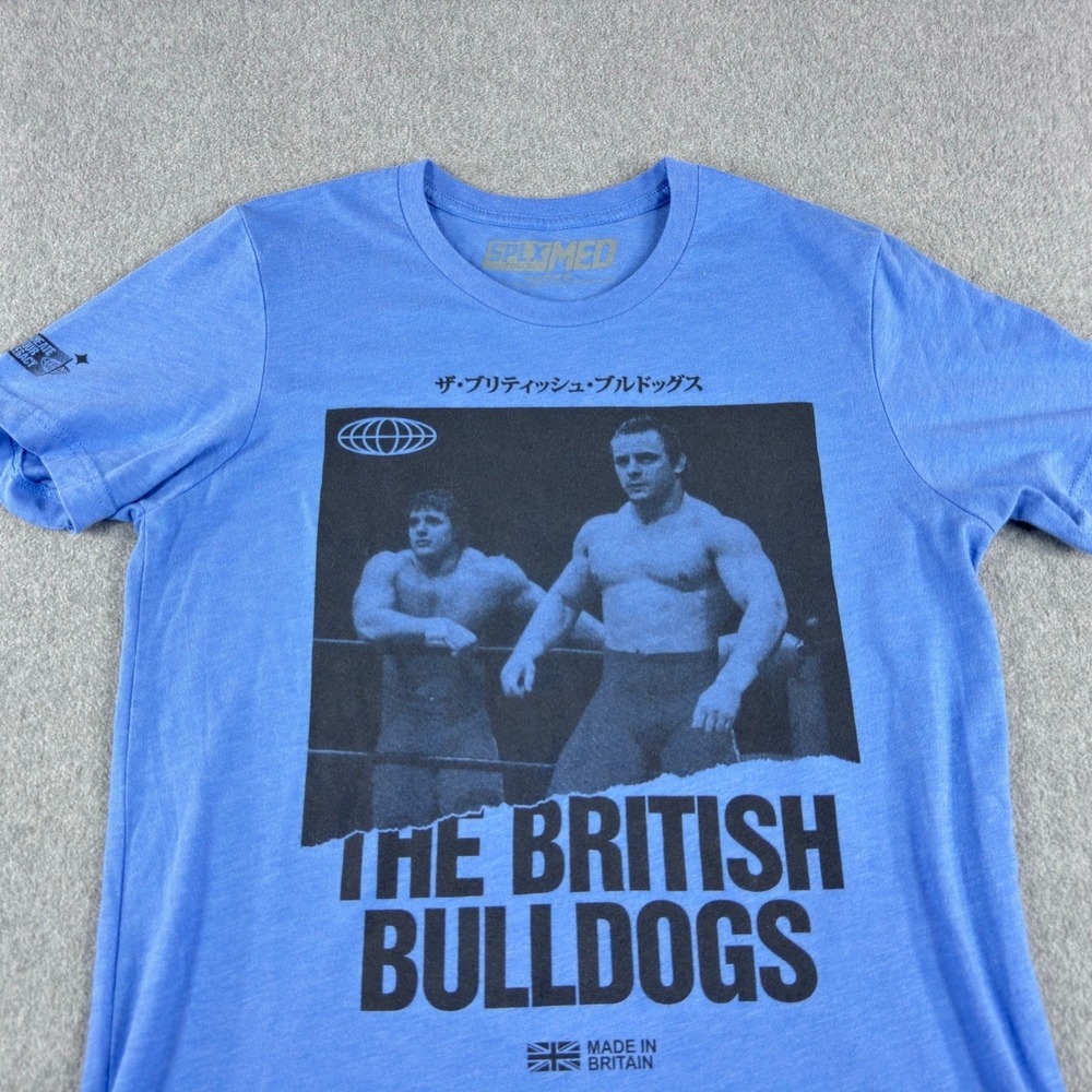 SUPLEX (SPLX) Logo T-Shirt Blue Medium Wrestling Japanese Writing